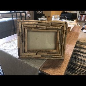 Driftwood branch twig frame